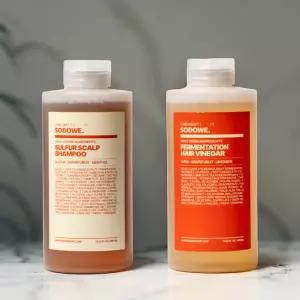 SODOWE 쏘두위 유황단백질 헤어케어세트 [샴푸 400ml + 헤어식초 400ml]