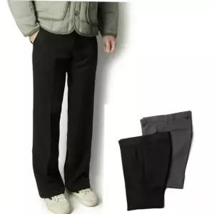 남자작업복 와이드 부츠컷 슬랙스 겨울 남성 정장 바지 나팔바지