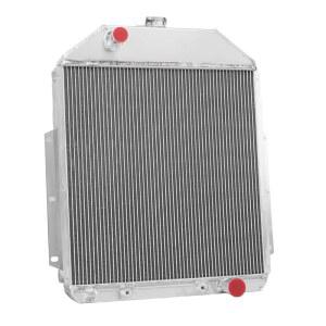 1942-1952 포드 F1 F2 F3 픽업 트럭 쉐보레 V8 62mm 코어 두께 엔진 냉각 라디에이터용 CFOTIXAR 4열 알루미늄 라디에이터 캡 1943 44 45 46 47