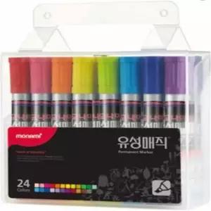 [문구] 사각닙 유성매직 24색 유성마카 두꺼운매직 두꺼운싸인펜
