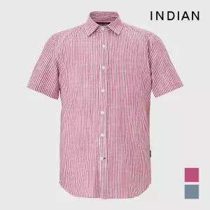 [INDIAN] 린넨 블랜드 세로 스트라이프 셔츠_MIUNSXM4271