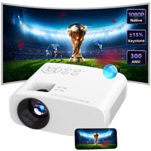 가정용 빔프로젝터 강력한 휴대용 프로젝터 WiFi 블루투스 지원 네이티브 1080P 4K 미니 홈시네마 야외
