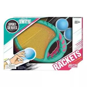 손잡이 캐치 라켓볼 세트 (1set) 핑퐁 핸드라켓 미니스포츠