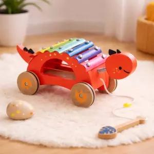 원목 아기실로폰 장난감 미니 공룡 자동차 무지개 14개월 두돌