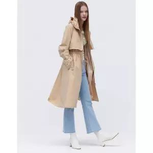 백화점 에고이스트 플랩 포인트트렌치형 롱점퍼EQ2TC303