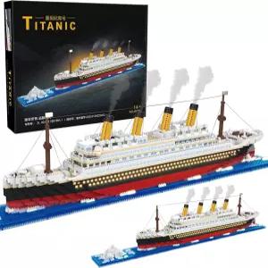 WEUYUIAF 타이타닉 미니 빌딩 블록 - 4100+PCS 클래식 마이크로 브릭 키트 크리에이티브 이상적인 보트