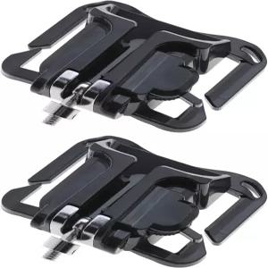 마이크로 트레이더스 2pcs 메탈 카메라 허리 벨트 홀더 클립 110x85mm 베어링 용량 10KG 고속 로딩 DSLR