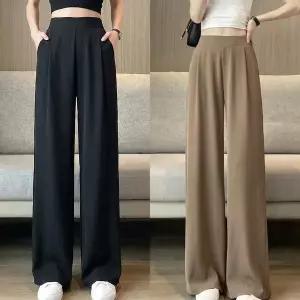 [신세계라이브쇼핑][옷자락] 여자 오피스룩 데일리 편안한 와이드 슬랙스