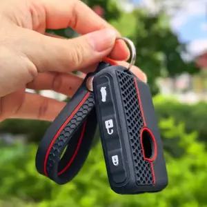 호환   XC60 XC40 XC90 S90 V60 S60 V90 2020용 실리콘 키 케이스 자동차 키 커버 케이스 키체인 보호 쉘