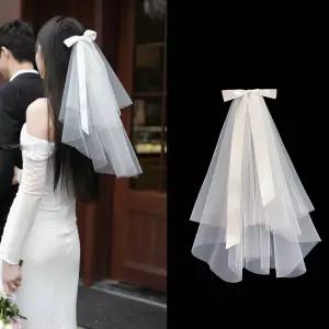 웨딩 베일 면사포 숏 미디움 리본 셀프웨딩 소품