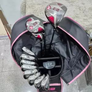 중고 E2정품 NEW E2 여성풀세트 DR+FW+UT+IRON+PT+백 총12개 스탁 L강도 코드13042907