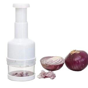 푸드 초퍼 수동 핸드, 휴대용 야채 초퍼, 식기세척기 금고, 너트 커터, 크러셔(컬러:화이트)