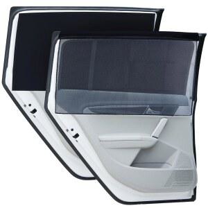 자동차 창문 그늘막, 측면 창문용 마그네틱 이중층 자동 선 그늘막 2개, 커튼 커버 자외선 차단용 전체/반암흑 옵션