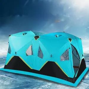 더블 큐브텐트 8인용 얼음 빙상 방풍 하우스 낚시텐트