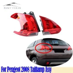 푸조 2008 용 램프 후미등 헤드램프 테일 백 자동차 브레이크 백업