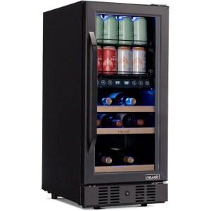 24인치 와인 및 블랙 냉장고 내장 Bla 오 용 맥주 13병 듀얼 드링크 St l 주방 바 홈 캐비닛 Stainless 48캔 스틸 쿨러 존 스테인리스