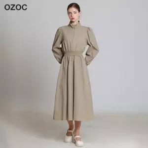 오조크 반집업 밴딩 원피스