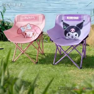 산리오 마이멜로디 헬로키티 캠핑 의자 휴대용 경량 안락 체어