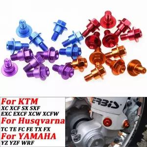 호환   프론트 포크 가드 볼트 나사 Husqvarna TC FC TE FE FEI TX FX 2000-2023 KTM SX SXF XC XCF EXC EX