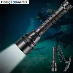 방수후레쉬 충전식 방수 수중 LED 랜턴 손전등 물속 조명 캠핑 낚시 야외용