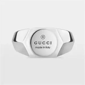 [구찌] 트레이트마크 씬 10mm 실버 반지 779162 J8400 8106