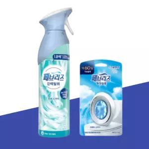페브리즈 린넨앤스카이 강력 탈취제 165g + 화장실용 신발장용 비치형 6.3ml 세트