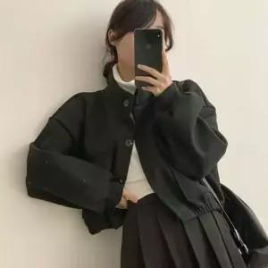 여성 캐주얼 크롭 가오리핏 봄 코트