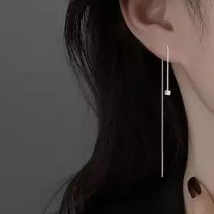 스퀘어 롱 귀걸이 여성 드롭 목걸이 트렌디 저렴한귀걸이 귀걸이세트 원터치귀걸이