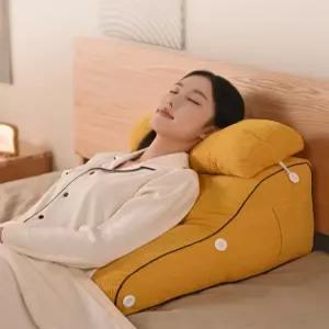 등받이 쿠션 삼각 침대 의자허리받침 환자 소파 척추 목