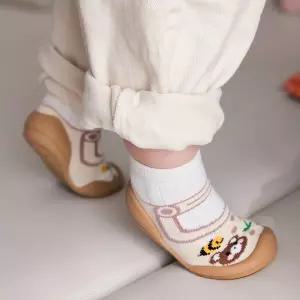 꼬무신 가든프렌즈 아기신발 - 베이지 {WLM}