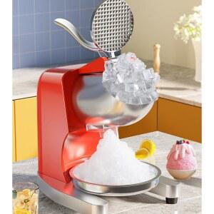 빙수기계 눈꽃제빙기 제빙기 미세 탁상용 업소용 트리플 빙수기 머신 조절 250W 4날
