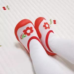 꼬무신 플랫 플라워 - 레드 {WLM}