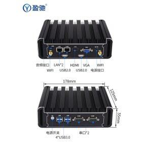 16GB 산업용 컴퓨터 MeLE 팬리스 방열판 마운트 4C i226 V 휴대용