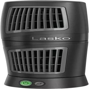 Lasko 12인치 트위스트탑TM 3단 휴대용 타워 테이블 팬 침실 사무실 검은색 4911용 광범위 진동