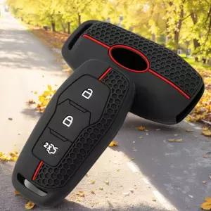 호환  실리콘 자동차 키 커버 케이스 포드 쿠가 포커스 Mk2 Mk3 Mk4 몬데오 카 피에스타 레인저 랩터 퓨전