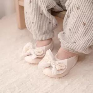 꼬무신 플랫 와플보우 - BEIGE {WLM}