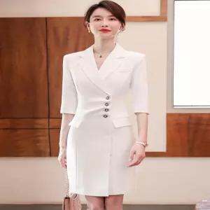 여자원피스 오피스룩 봄여름 얇은 면접 정장 스커트 심쿵마켓