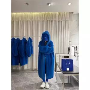 여성 롱뽀글이 코트 겨울 부클 캐주얼 양면코트 공용