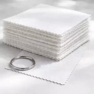 50매입 은 광택천 닦는 천 변색 제거 세척 폴리싱