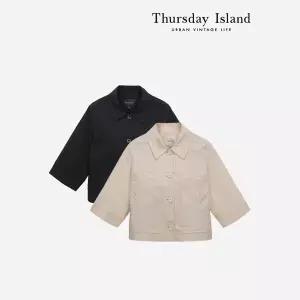 [Thursday Island] 카라 크롭 점퍼(T244MJK236W)