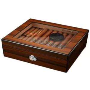 휴미더 시가 보관함 보습 상자 약 원목 케이스 조절 밀폐