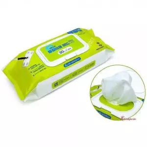 엠보싱 청소티슈 물티슈 30P 캡형 물걸레대 리필용yza747
