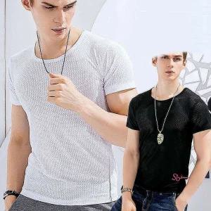 남성 냉감소재 여름 쿨링 매쉬 빅사이즈 아이스 티셔츠mno787