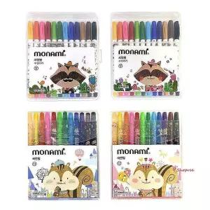 모나미 사인펜+색연필 12색세트 모니주vwx270