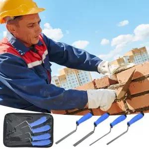 벽돌 작업용 4종 미끄럼 방지 시멘트 수리용 손틀, 전문가용 콘크리트 도구, 모르타르 미장, 밀봉, 초보자