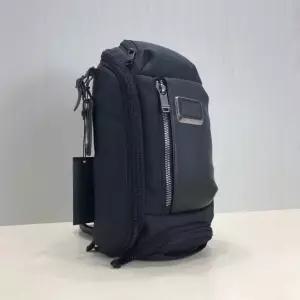 미국 투미 알파 엘리 슬링백 새 나일론 가죽 검정 숄더백 232399 아울렛 287233044677