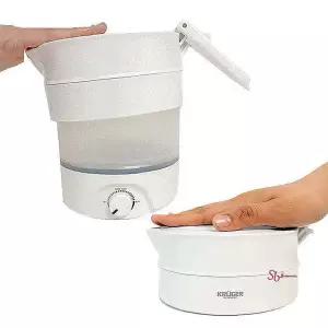 크루거0613 0.8L 전기포트 접이식 여행용 접는 캠핑 전기주전자 폴딩포트 미니ijk690