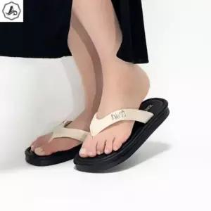 [애슬릿] 통굽 쪼리 발편한 배색 플랫폼 데일리 여름 슬리퍼