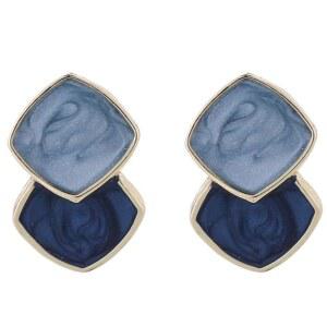 여성용 인기 비강관 귀걸이, 무통, 골드, 펄, 화이트, 블루, 브라운, 리본, 쉘, 파인애플, 하트, 오렌지, 블랙, 스퀘어, 라인스톤, 크리스탈, 실리콘 패드 쿠션