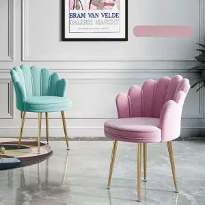 벨벳 화장대의자 네일샵의자 하트체어 북유럽풍 매장 피부친화적인 카페